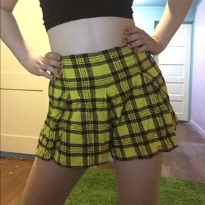 Wild fable yellow plaid skort